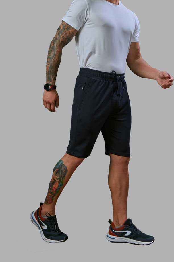 ALL TIME COTTON SPORT SHORT - DARK NAVY BLUE - Image 3
