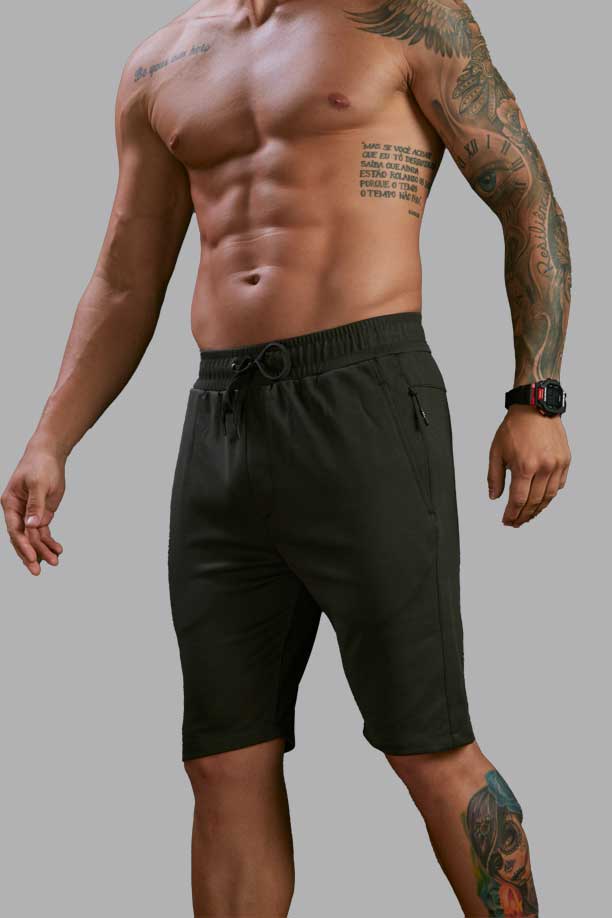ALL TIME COTTON SPORT SHORT - MILL BLACK - Image 3
