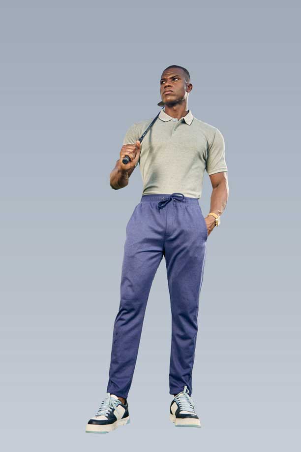 ALL TIME COTTON TRACK - DENIM BLUE - Image 3