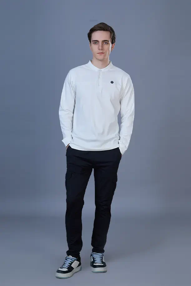 ATLAS FULL SLEEVES T-SHIRT - WHITE - Image 6