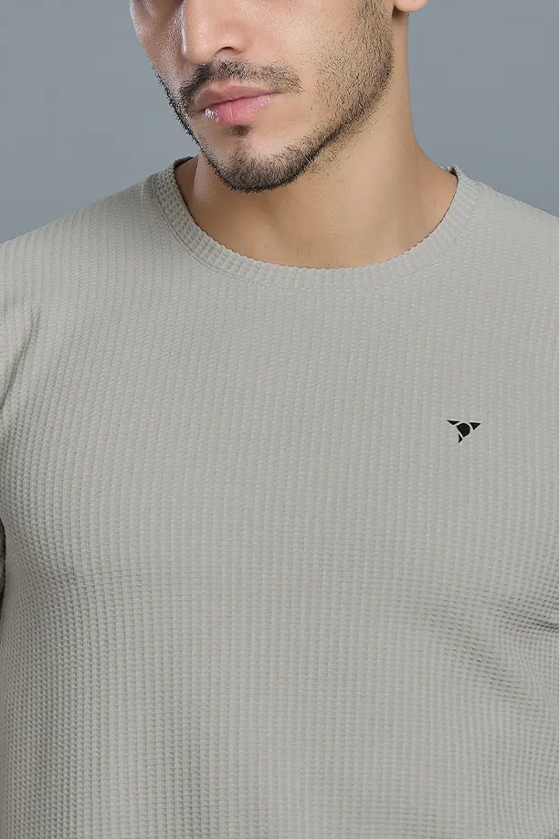 BOOST ROUND NECK FULL SLEEVE T SHIRT - OFF WHITE - Image 6