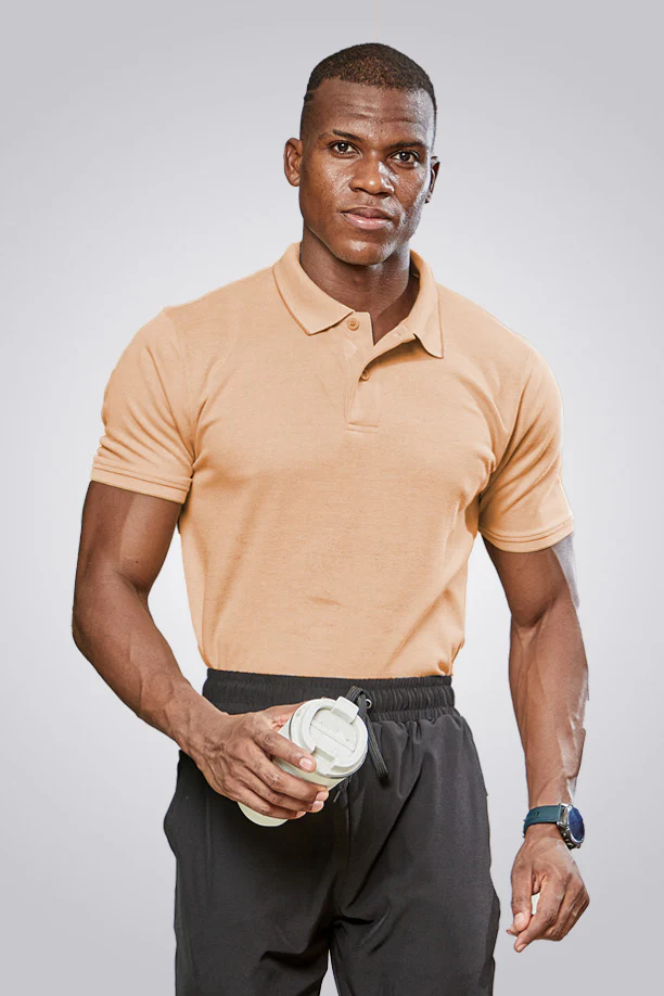 CLASSIC COTTON T-SHIRT - ORANGE - Image 4