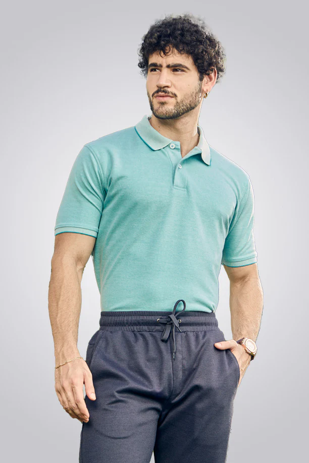 CLASSIC COTTON T-SHIRT - SEA GREEN - Image 3