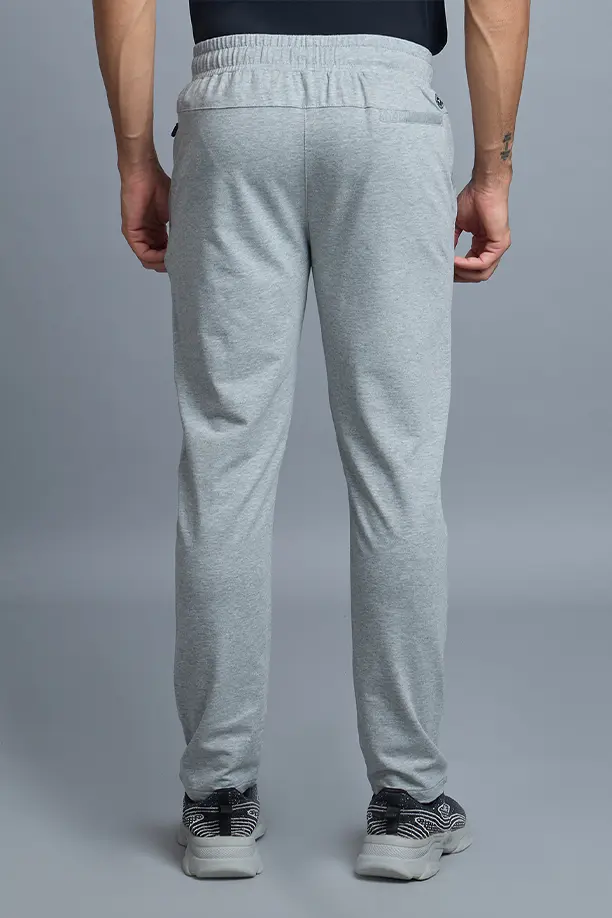 COTTON LYCRA TRACK - LIGHT GREY - Image 3