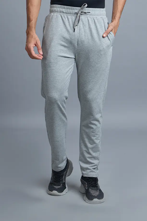COTTON LYCRA TRACK - LIGHT GREY - Image 4