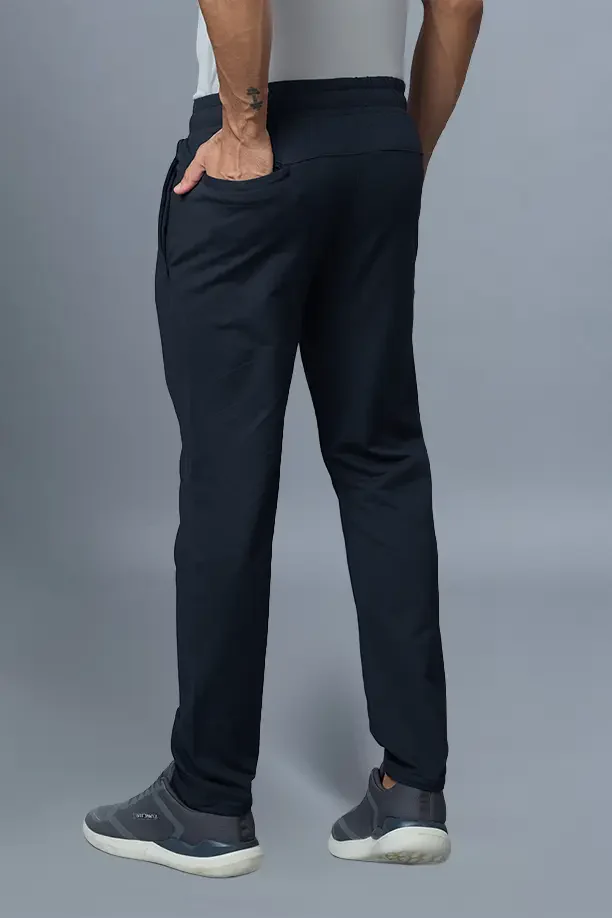 COTTON LYCRA TRACK - NAVY BLUE - Image 5
