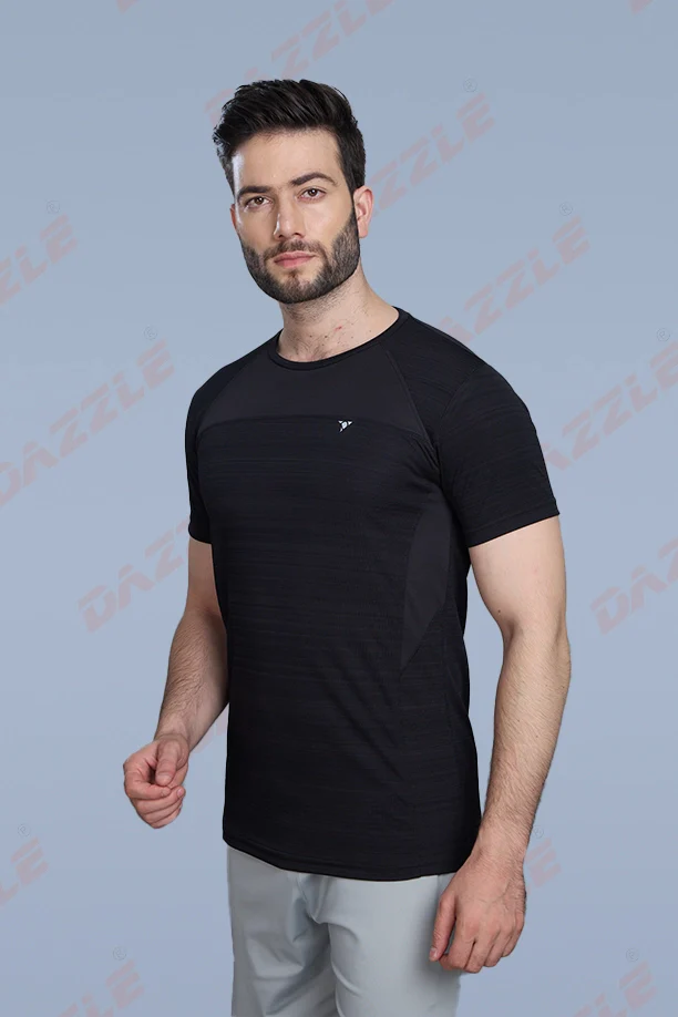CRAZY FANCY ROUND NECK T-SHIRT - BLACK - Image 5