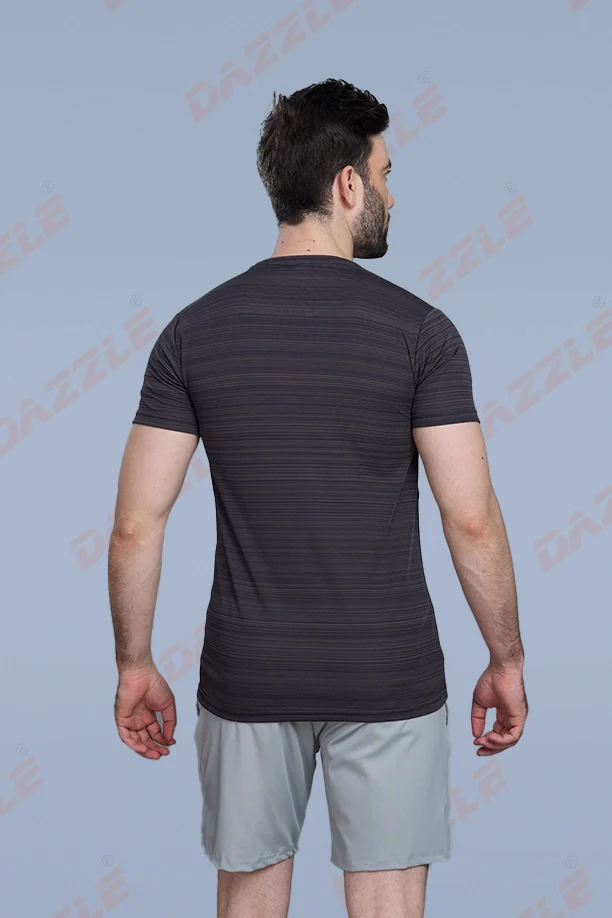 CRAZY FANCY ROUND NECK T-SHIRT - COFFEE - Image 5