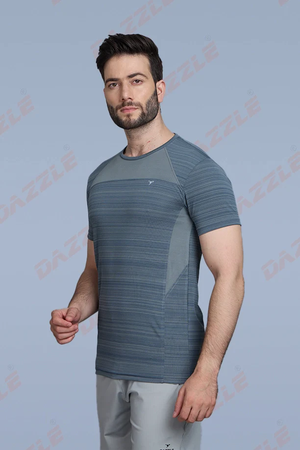 CRAZY FANCY ROUND NECK T-SHIRT -  DARK GREY - Image 4