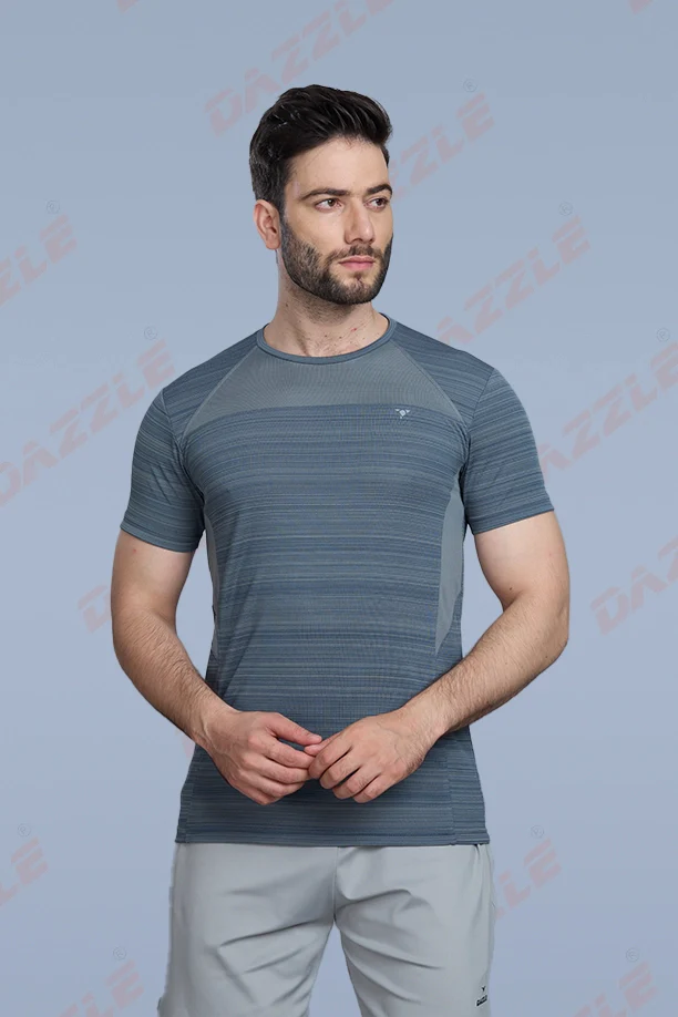 CRAZY FANCY ROUND NECK T-SHIRT -  DARK GREY - Image 5