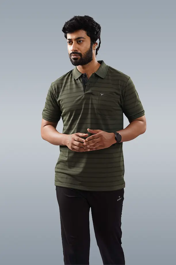 CRAZY MATTY COMFORT FIT T SHIRT - MEHANDI - Image 2