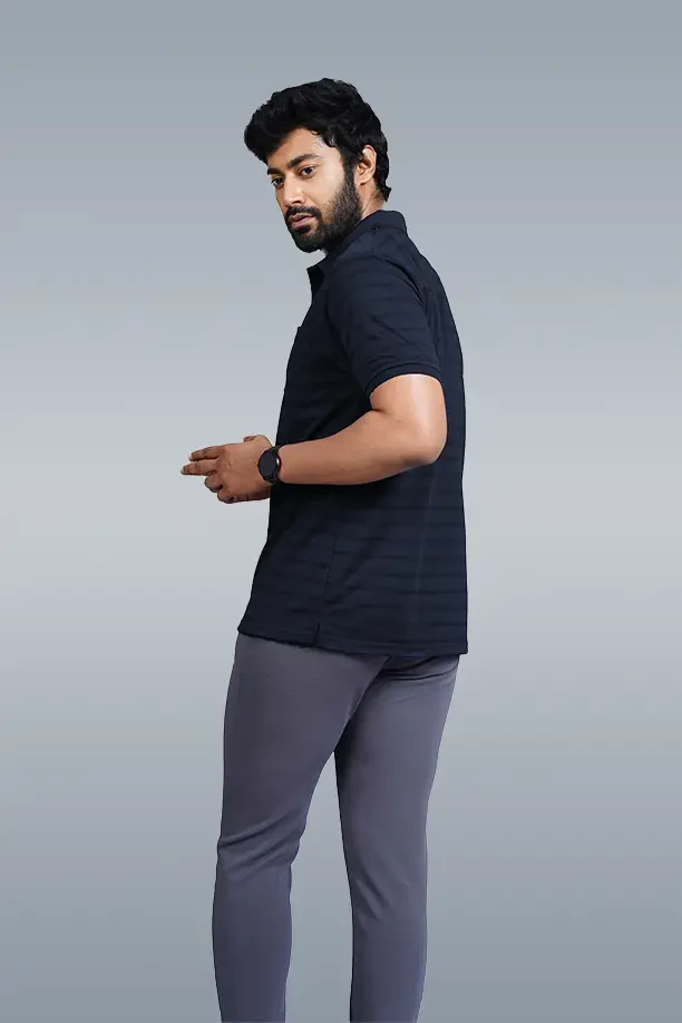 CRAZY MATTY COMFORT FIT T SHIRT - NAVY BLUE - Image 4