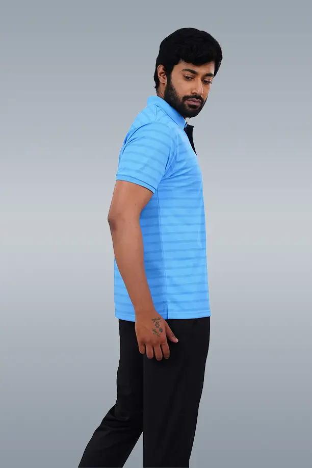CRAZY MATTY COMFORT FIT T SHIRT - SKY BLUE - Image 4