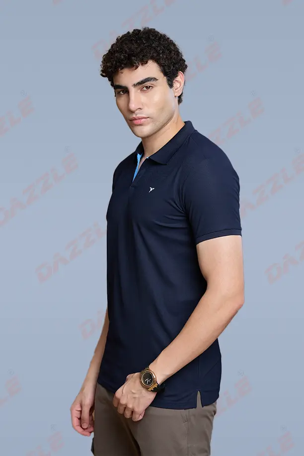 CRAZY MATTY SLIM FIT T-SHIRT - NAVY BLUE - Image 3