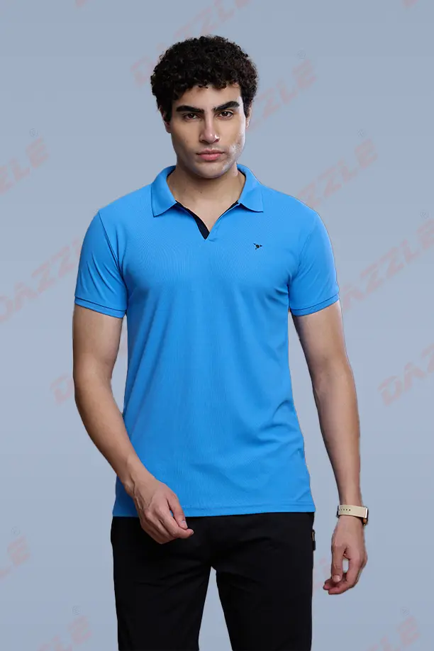 CRAZY MATTY SLIM FIT T-SHIRT - SKY BLUE - Image 4