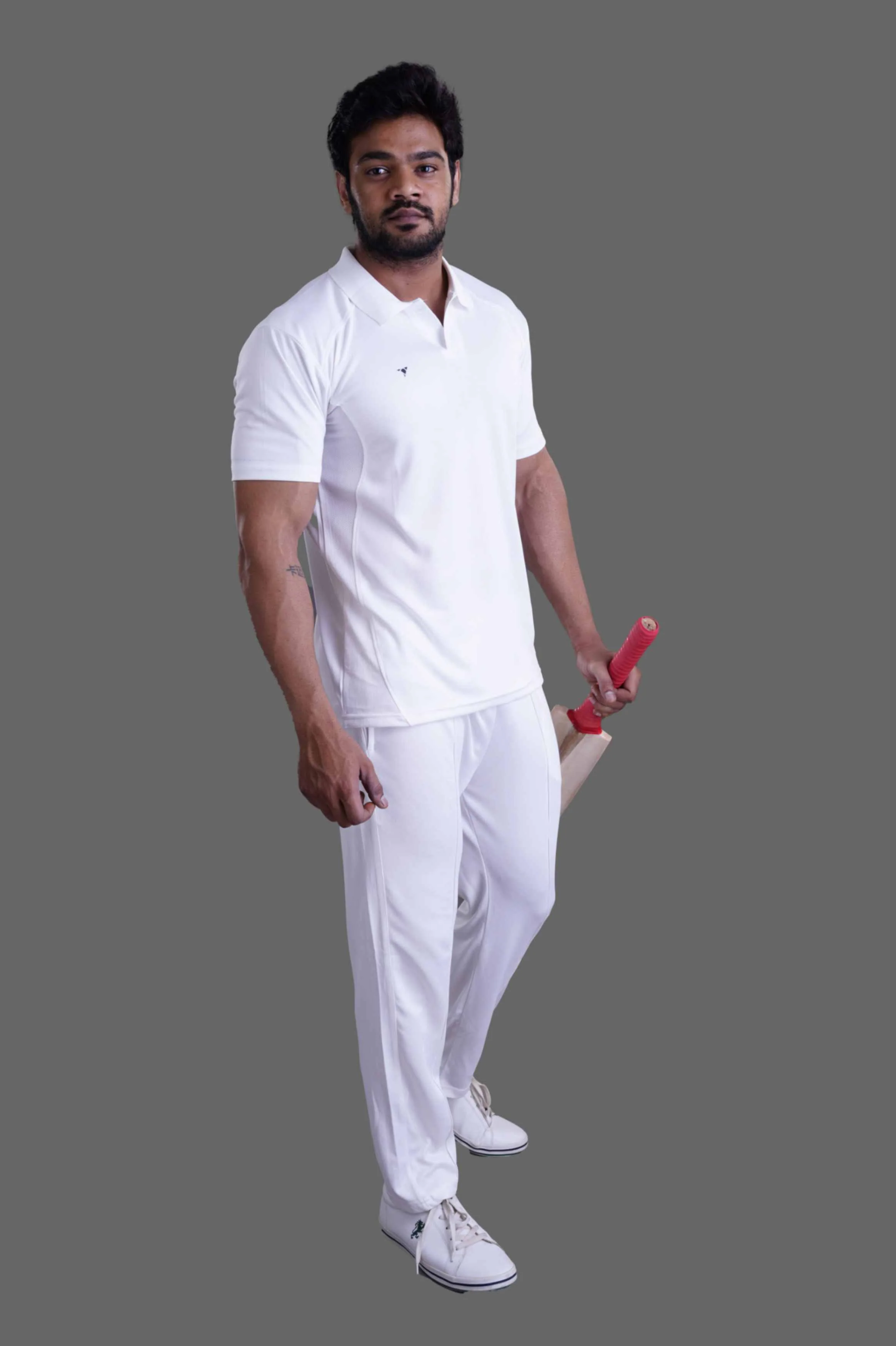 CRICKET T SHIRT HALF SLEEVES - OFF WHITE - Image 3