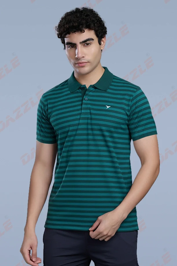 DRY FIT STRIPES - PEACOCK GREEN - Image 3