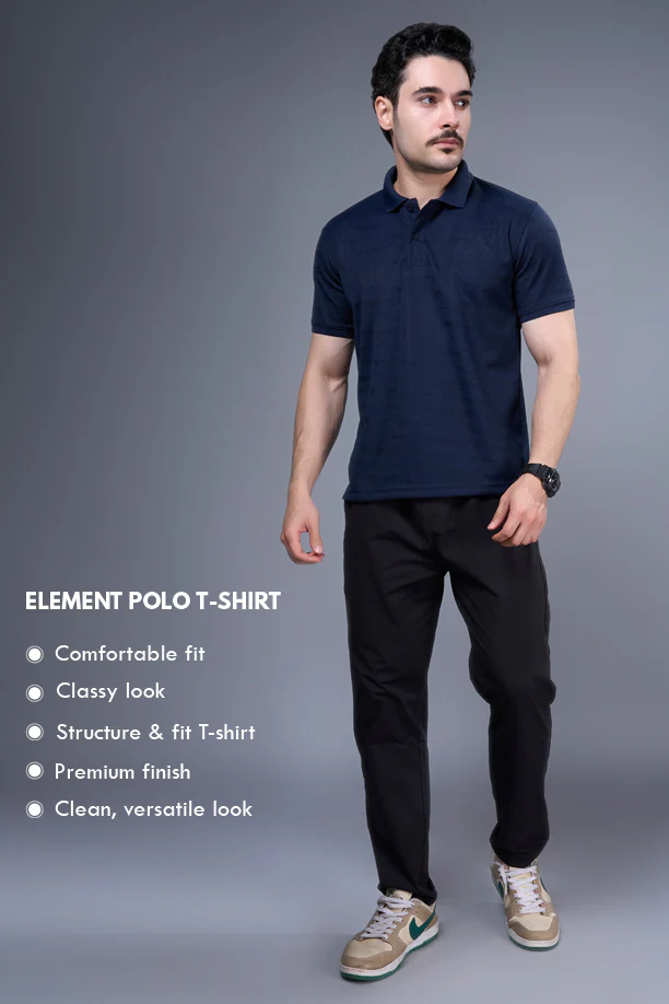 ELEMENT POLO TSHIRT | NAVY BLUE - Image 3