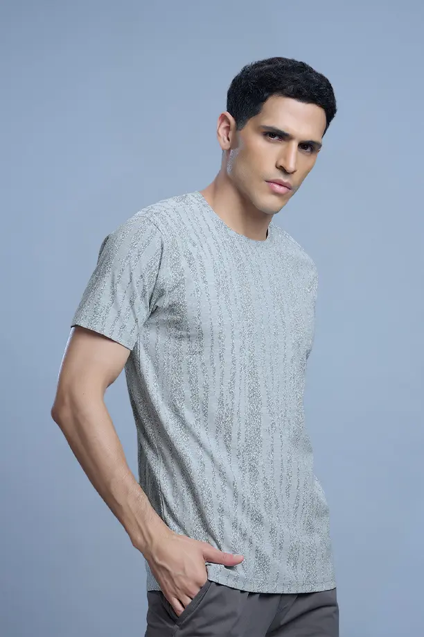 GRACE T SHIRT- WHITE GREY - Image 3