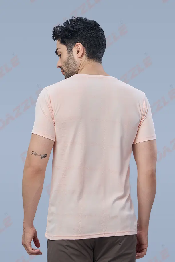 JK ROUND NECK T-SHIRT - LIGHT PINK - Image 4