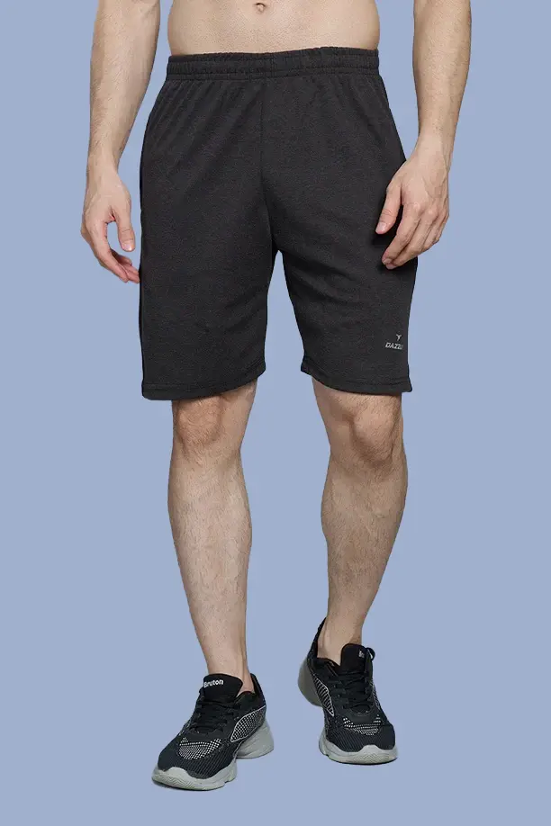 LONG SHORT PC SPCL - MELANGE BLACK - Image 3