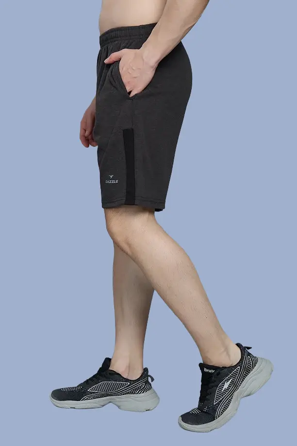 LONG SHORT PC SPCL - MELANGE BLACK - Image 4