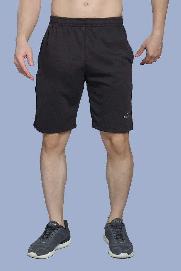 LONG SHORT PLAIN PC SPCL - MELANGE BLACK - Image 4
