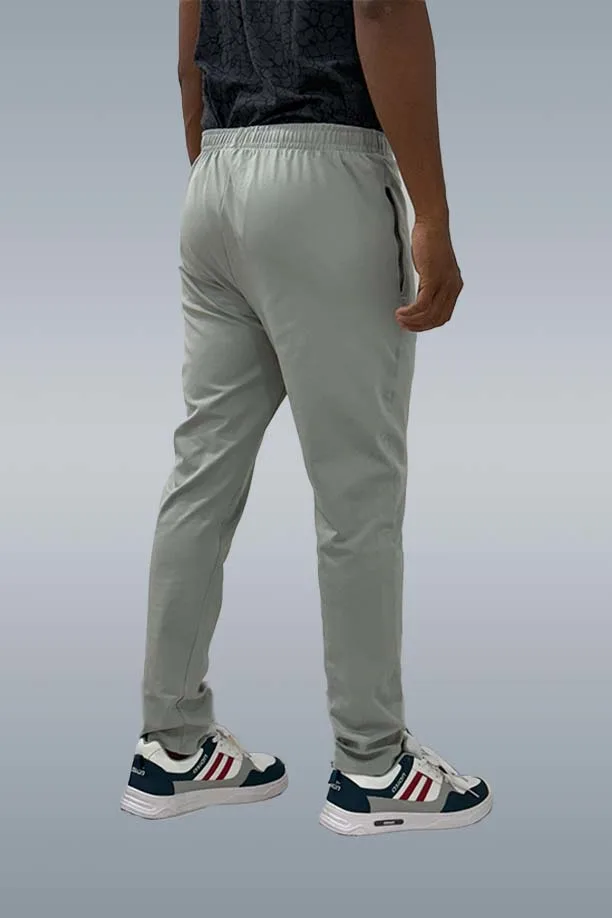 LYCRA TRACK PANT - LIGHT GREY - Image 3