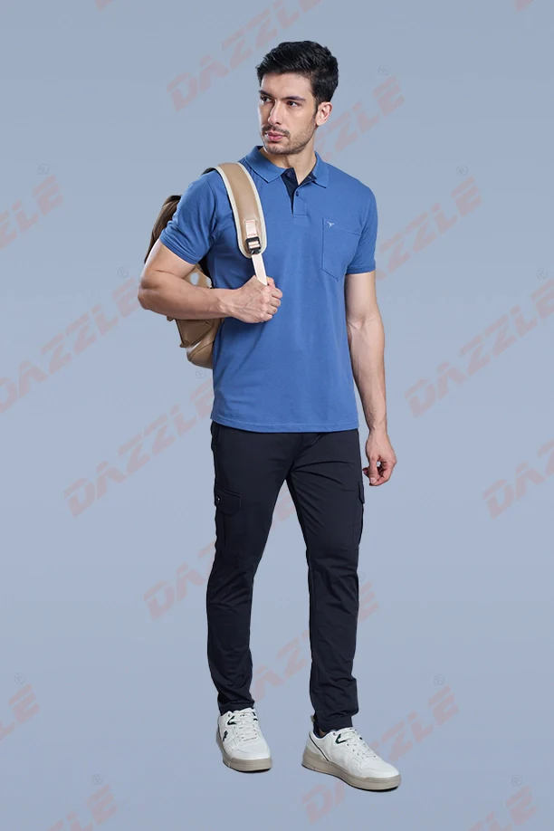 MATTY COMFORT T-SHIRT- BLUE GREY