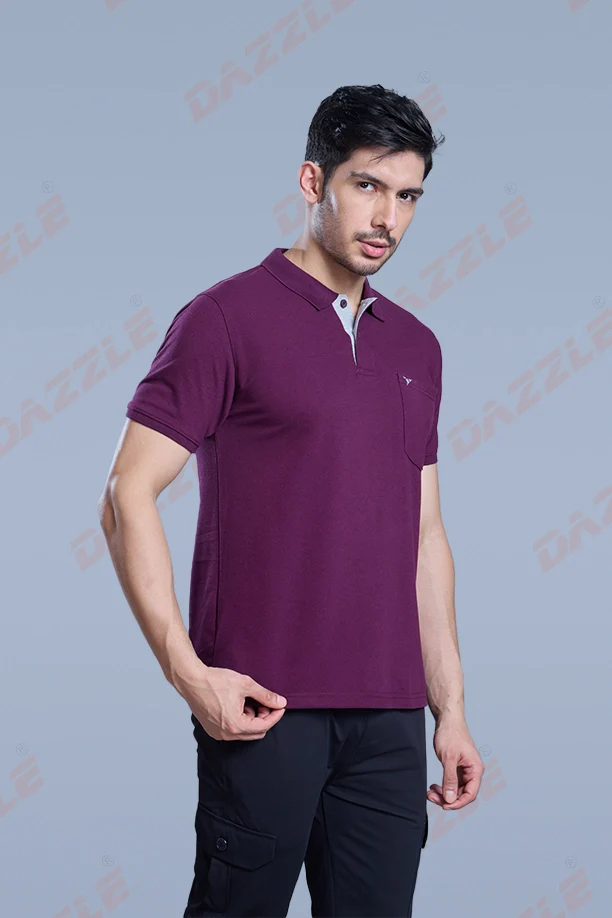 MATTY COMFORT T-SHIRT- ITALIAN PLUM - Image 3