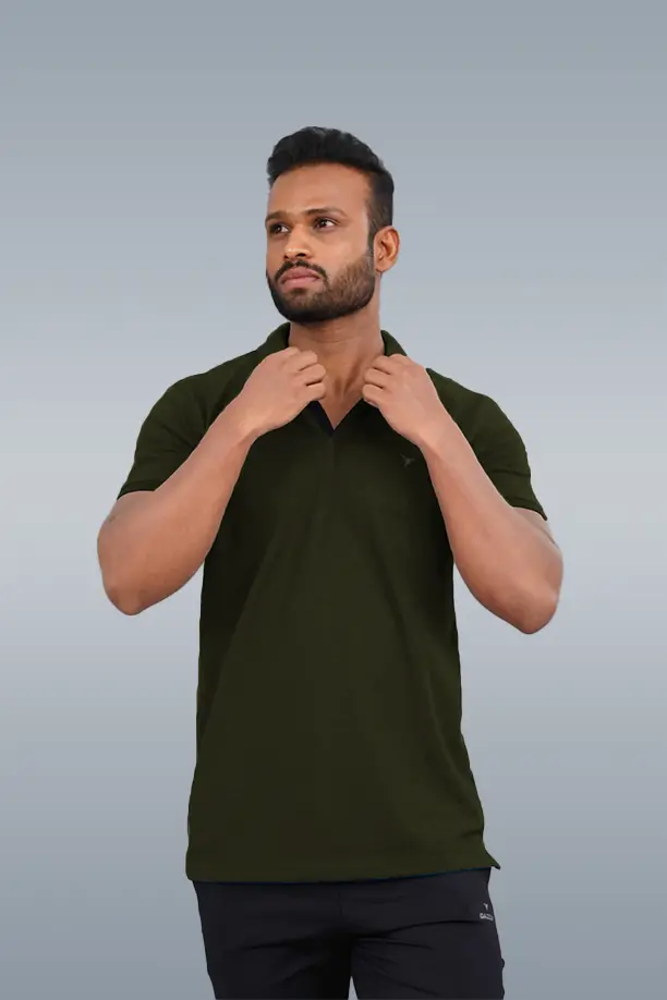 MATTY SLIM FIT T- SHIRT - GRAPE LEAF - Image 4