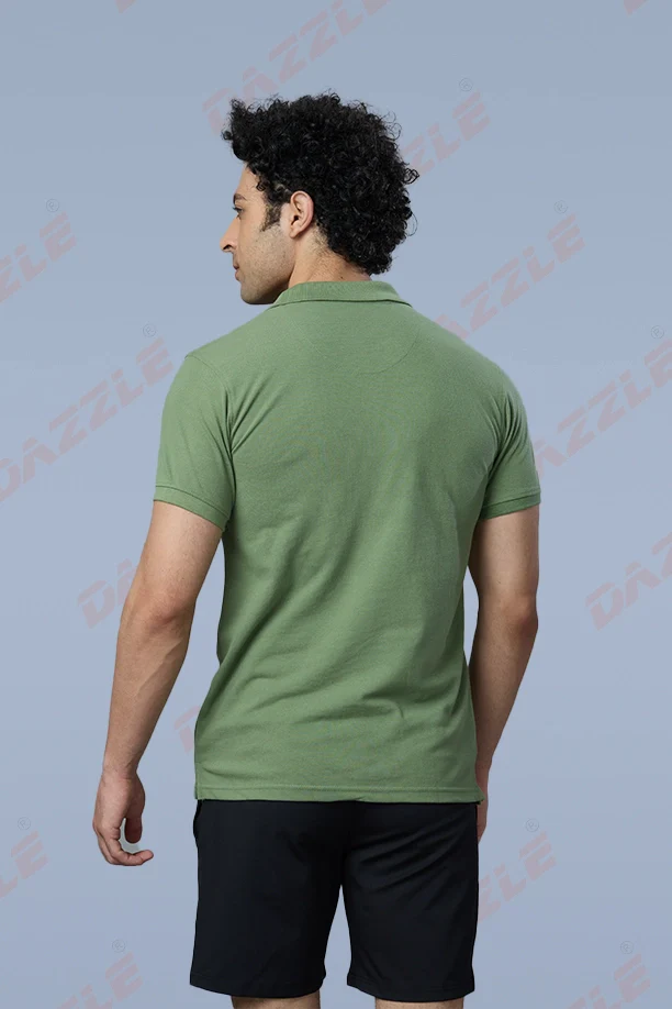 MATTY SLIM FIT T- SHIRT - GREEN - Image 6
