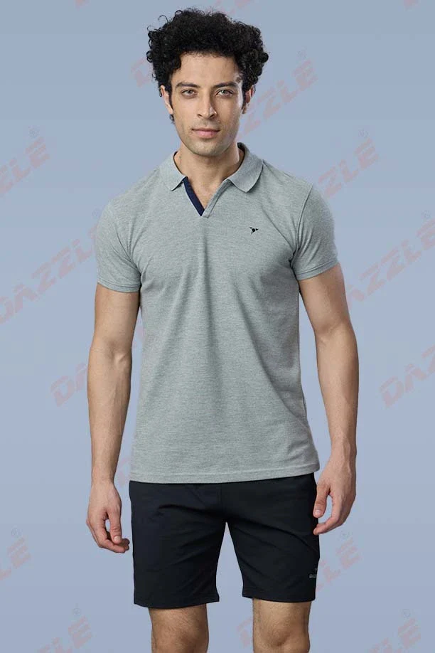 MATTY SLIM FIT T- SHIRT - GREY - Image 3