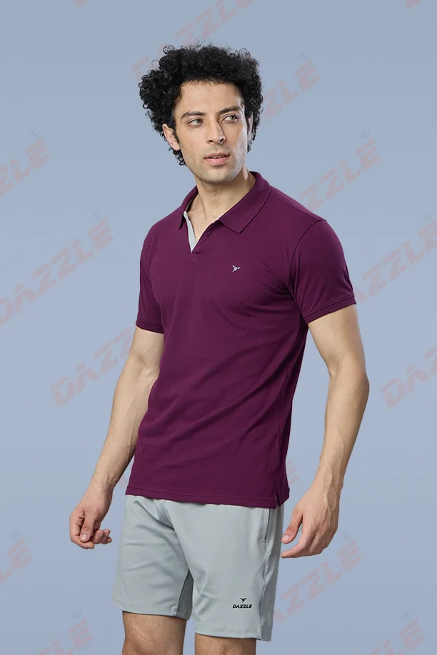 MATTY SLIM FIT T- SHIRT - ITALIAN PLUM - Image 4