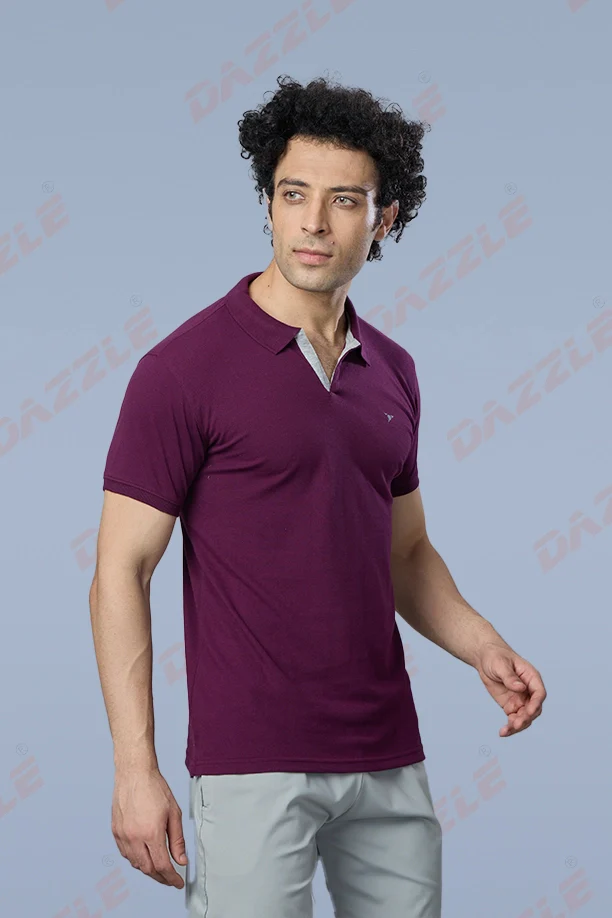 MATTY SLIM FIT T- SHIRT - ITALIAN PLUM - Image 5