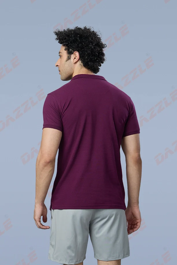 MATTY SLIM FIT T- SHIRT - ITALIAN PLUM - Image 6