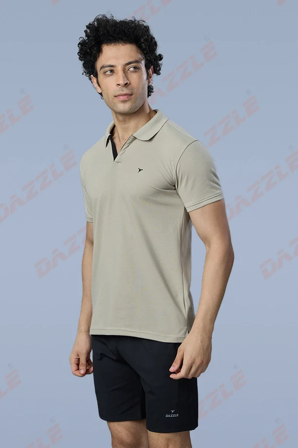 MATTY SLIM FIT T- SHIRT - LIGHT GREY - Image 2