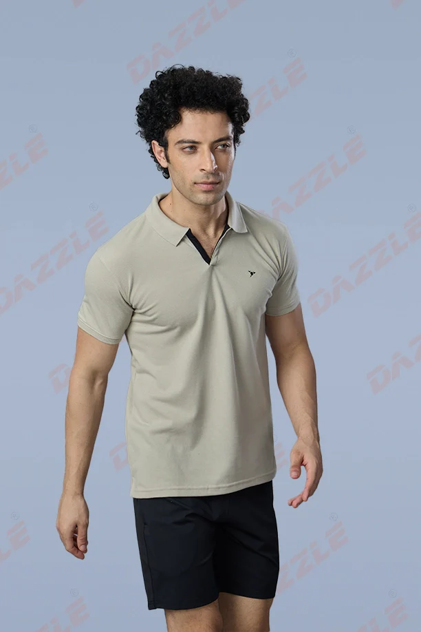 MATTY SLIM FIT T- SHIRT - LIGHT GREY - Image 5