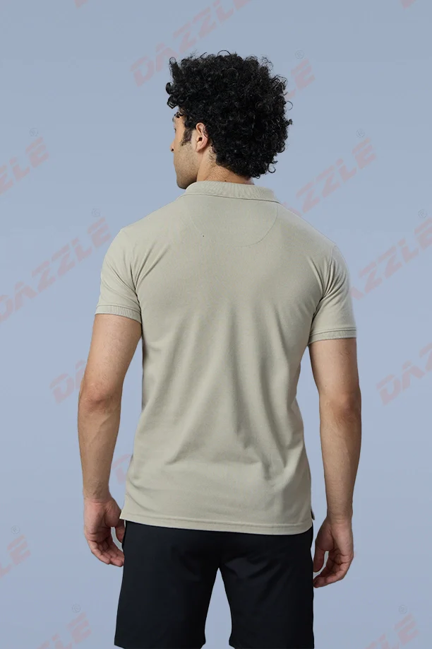 MATTY SLIM FIT T- SHIRT - LIGHT GREY - Image 6