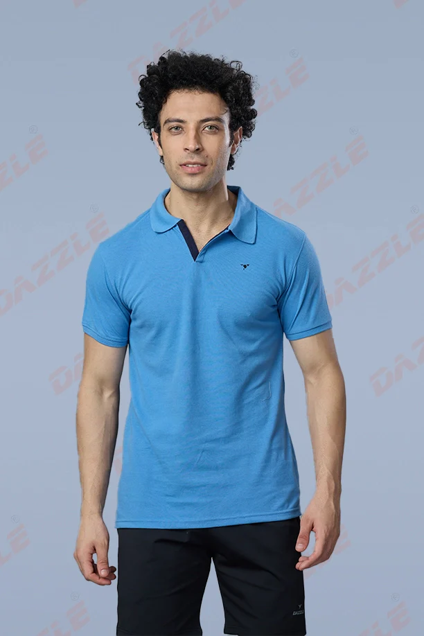 MATTY SLIM FIT T- SHIRT - SKY BLUE - Image 5