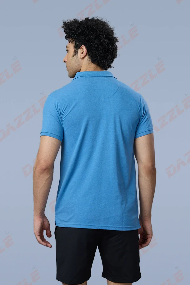 MATTY SLIM FIT T- SHIRT - SKY BLUE - Image 6