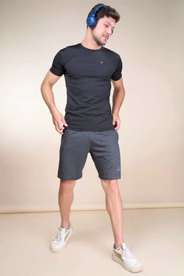 MELANGE SHORT | BLACK - Image 3