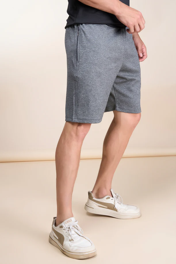 MELANGE SHORT | LIGHT GREY - Image 4
