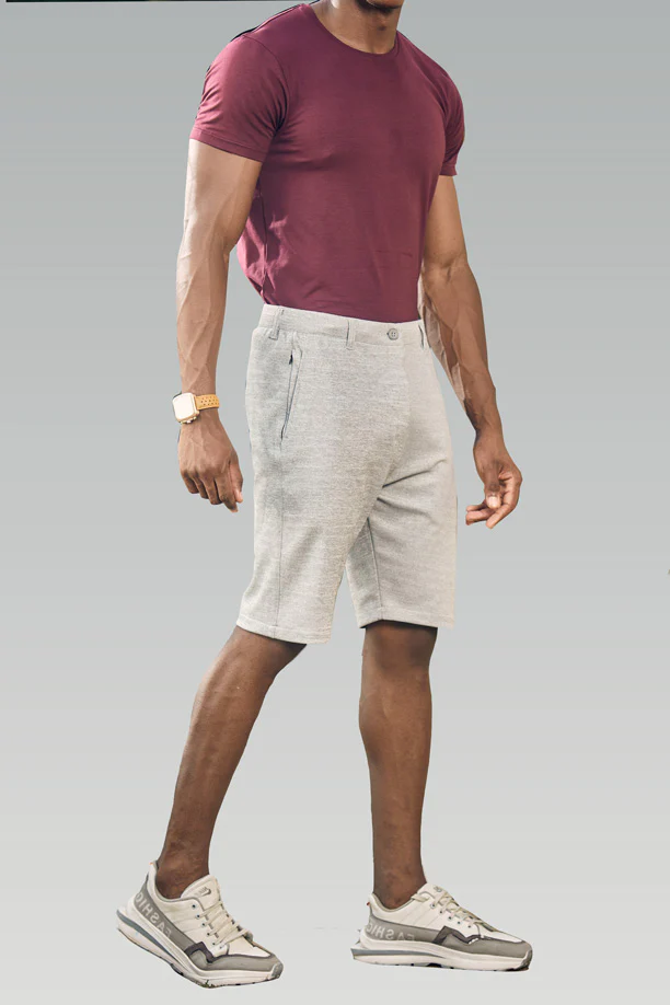 MULTI DRI FIT LONG SHORT - LIGHT GREY - Image 4