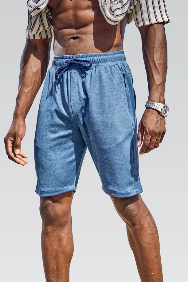 MULTI DRI FIT SPORTS SHORT - DENIM BLUE - Image 4