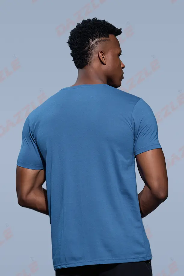 PC ROUND NECK T-SHIRT - BLUE GREY - Image 4