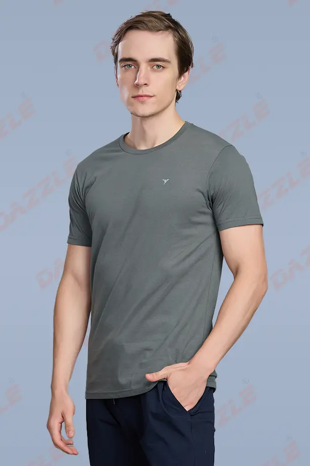 PC ROUND NECK T-SHIRT - DARK GREY - Image 3