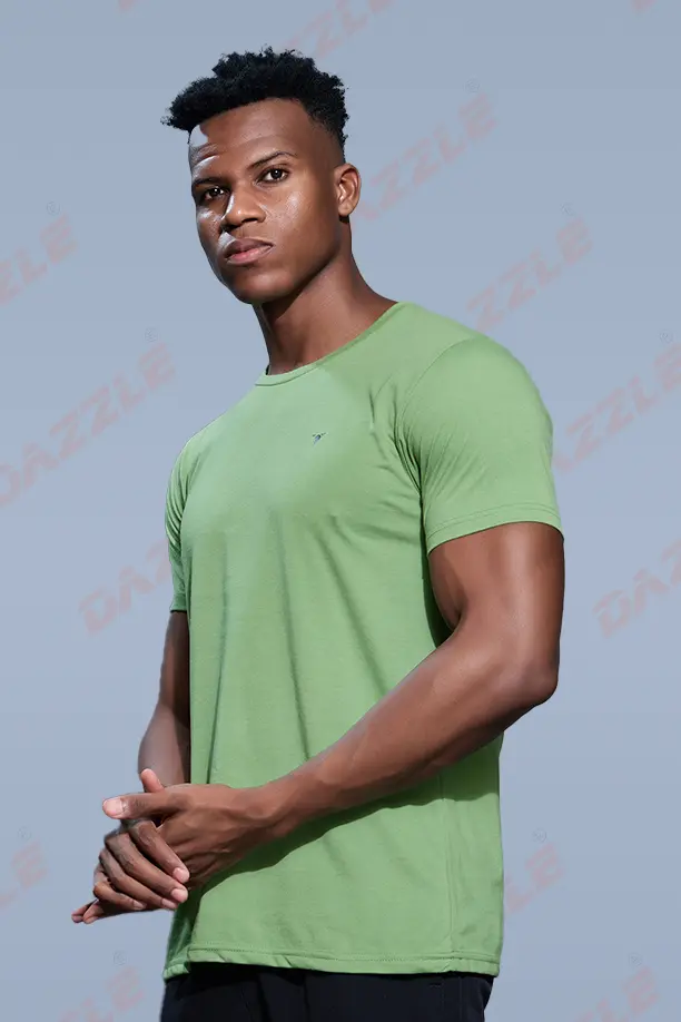PC ROUND NECK T-SHIRT - GREEN - Image 3