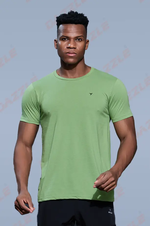 PC ROUND NECK T-SHIRT - GREEN - Image 4
