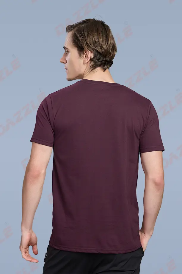 PC ROUND NECK T-SHIRT - ITALIAN PLUM - Image 2